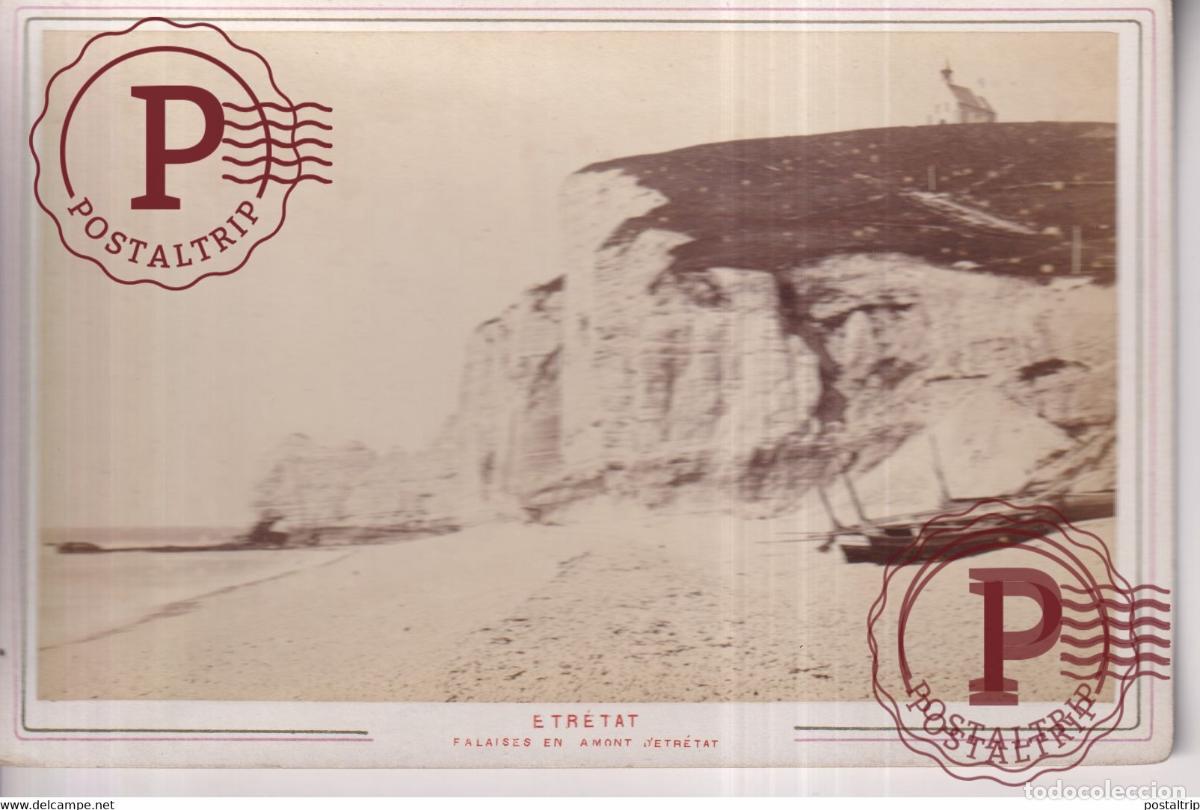Fotograf&iacute;a antigua: ETRETAT FALAISES EN AMONT DETRETAT Seine Maritime 76 FRANCE 16.5*11CM