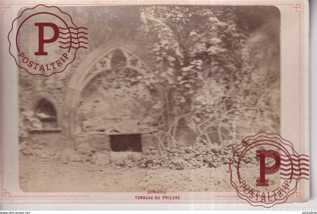 Fotograf&iacute;a antigua: DINARD TOMBEAU DU PRIEURE PHOTOGRAPHIE ORDINAIRE DINARD 16.5*11CM