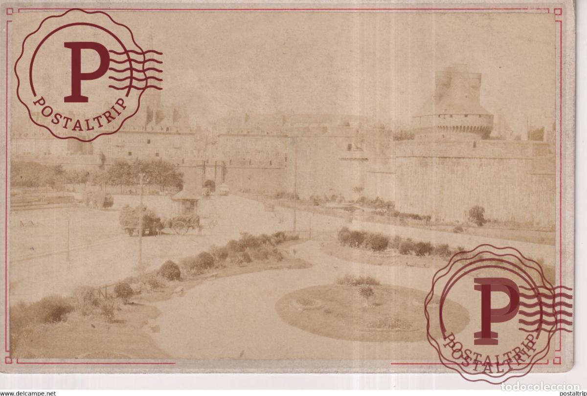 Fotograf&iacute;a antigua: ST MALO LE PONT ROULANT PHOTOGRAPHIE ORDINAIRE DINARD 16.5*11CM
