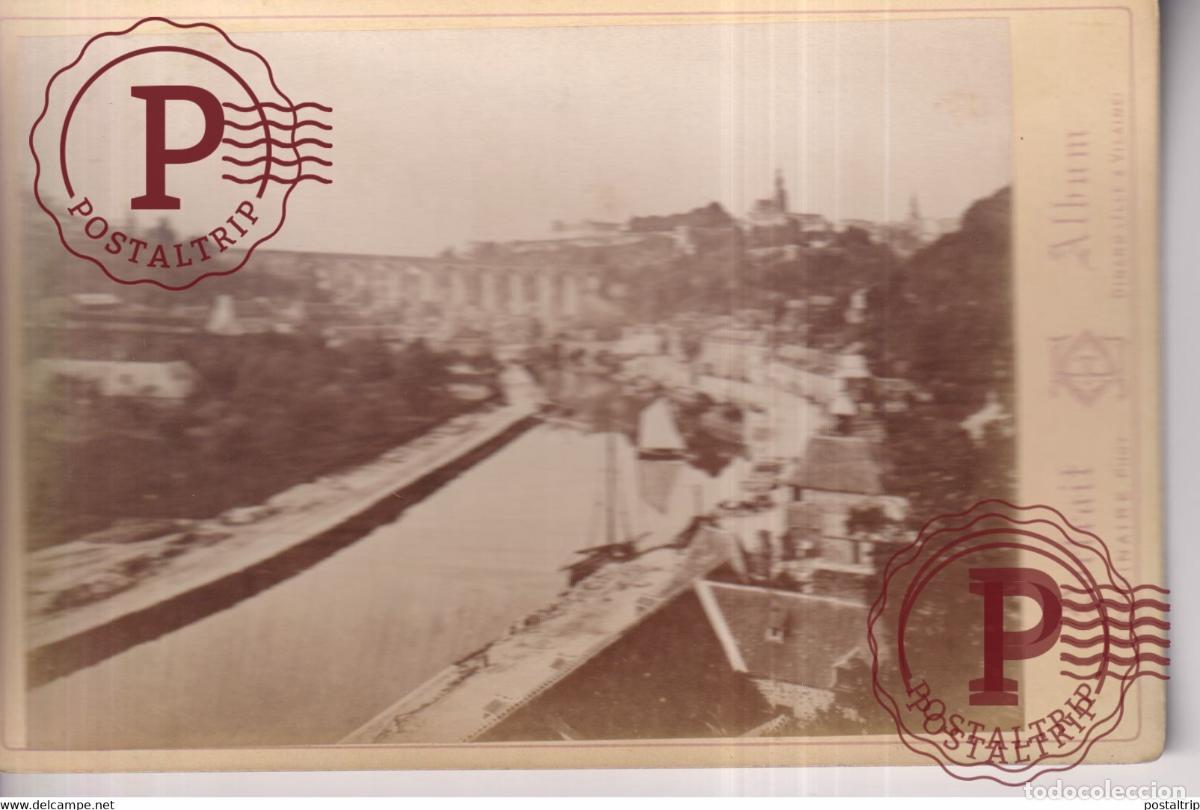 Fotograf&iacute;a antigua: vue g&eacute;n&eacute;rale et du viaduc DINAN 22] C&ocirc;tes dArmor PORTRAIT E ALBUM PHOTOGRAPHIE ORDINAIRE DINARD
