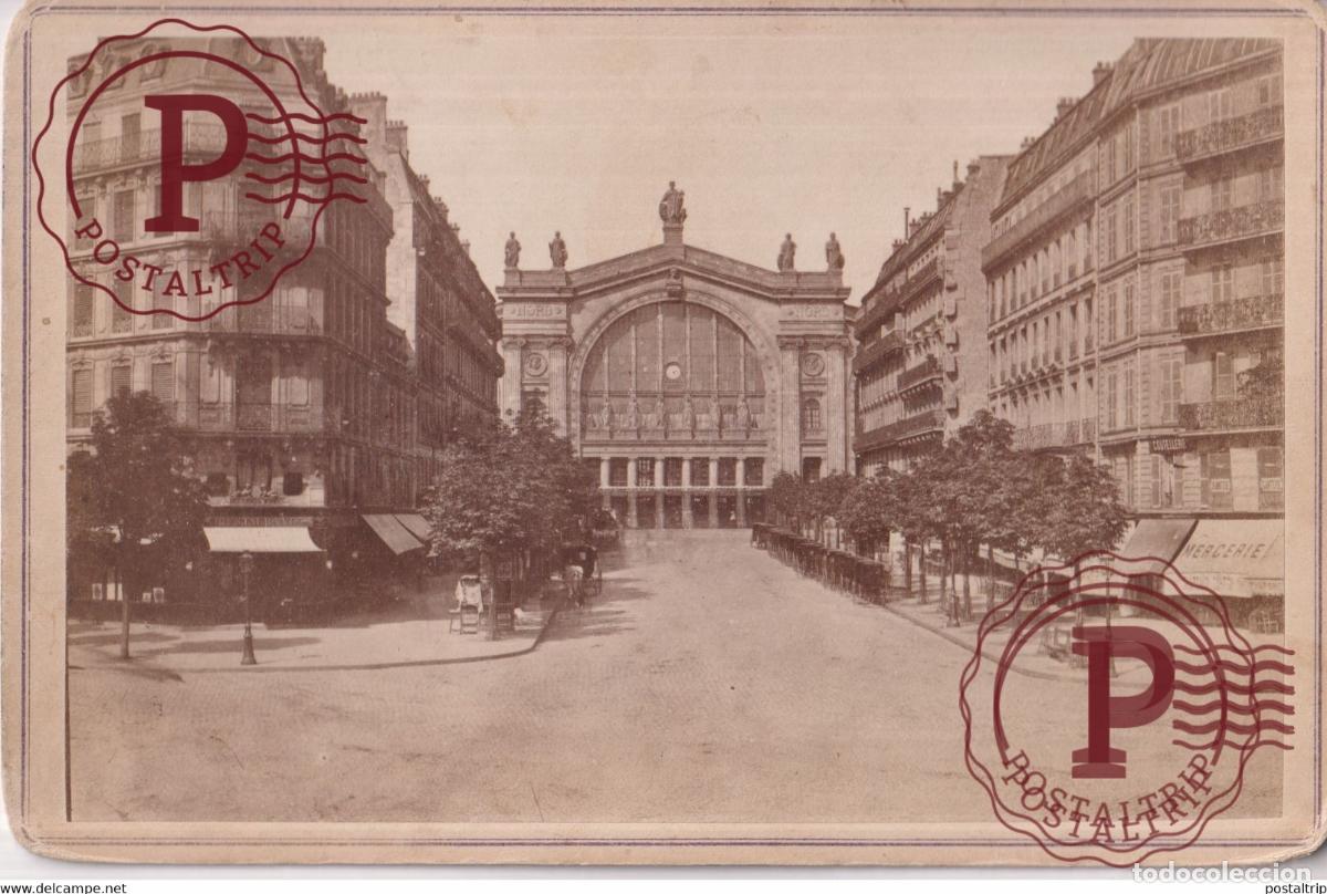 Fotograf&iacute;a antigua: GARE DU NORD PARIS ESTACI&Oacute;N DEL NORTE PHOTO ANCIENNE 16.5*11CM
