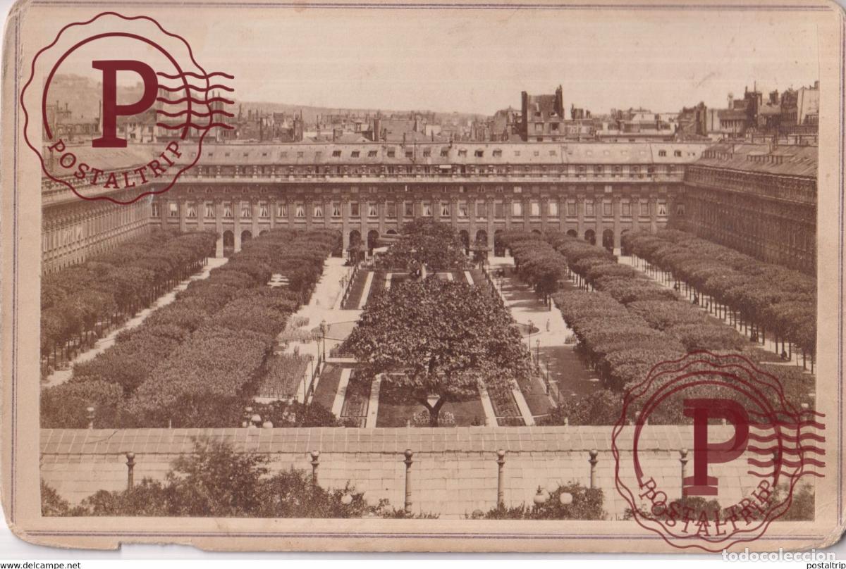 Fotograf&iacute;a antigua: PALAIS ROYAL PARIS INTERIOR DEL PALACIO REAL FRANCE FRANCIA PHOTO ANCIENNE 16.5*11CM