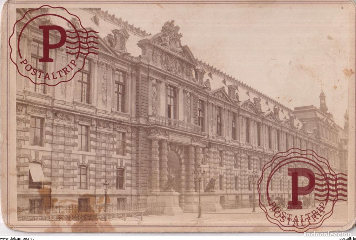 Photographie ancienne: LE MUS&Eacute;E DU LOUVRE PARIS FRANCE FRANCIA PHOTO ANCIENNE 16.5*11CM