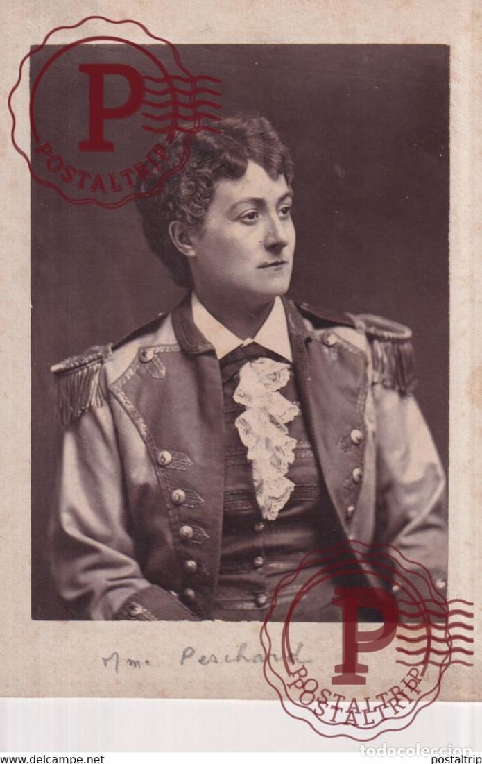 Photographie ancienne: PORTRAIT MME PESCHARD 15.5*11CM