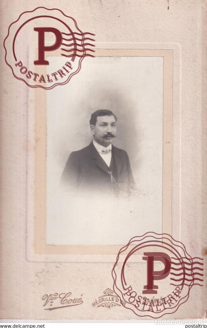 Photographie ancienne: VOR COU&Eacute; M&Eacute;DAILLE DOR SAUMUR PHOTOGRAPHIE 16.5*11CM PHOTO CABINET