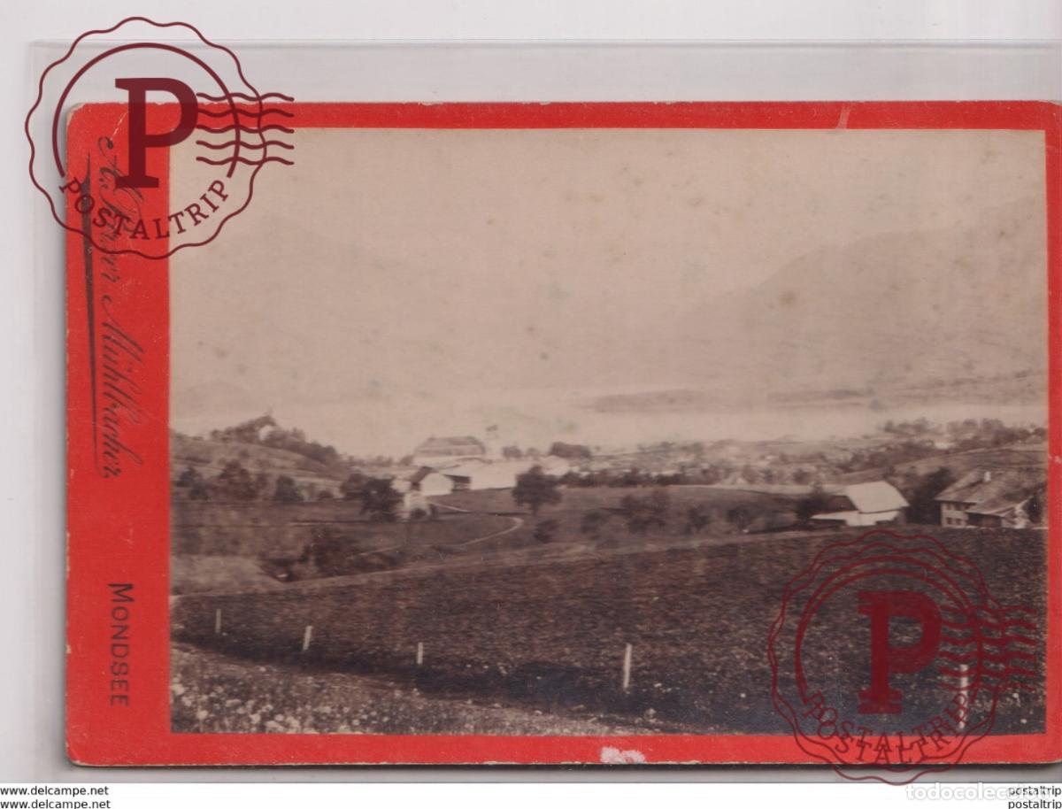 Fotograf&iacute;a antigua: ALFRED PARZER MUHLBACHER MONDSEE 16*10CM Fonds Victor FORBIN 1864-1947