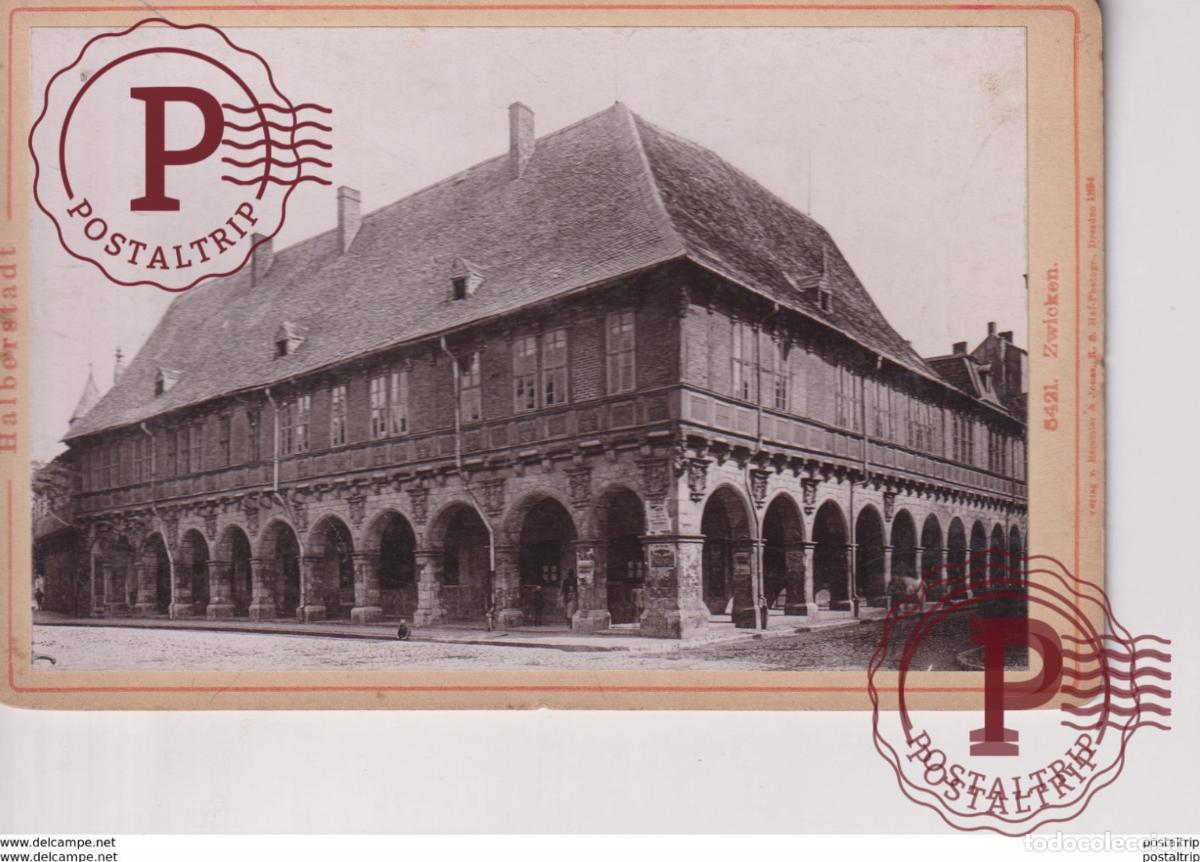 Fotograf&iacute;a antigua: HALBERSTADT ZWICKEN DEUTSCHLAND GERMANY Sajonia-Anhalt Halberstadt 16*10CM CABINET PHOTOGRAPHS