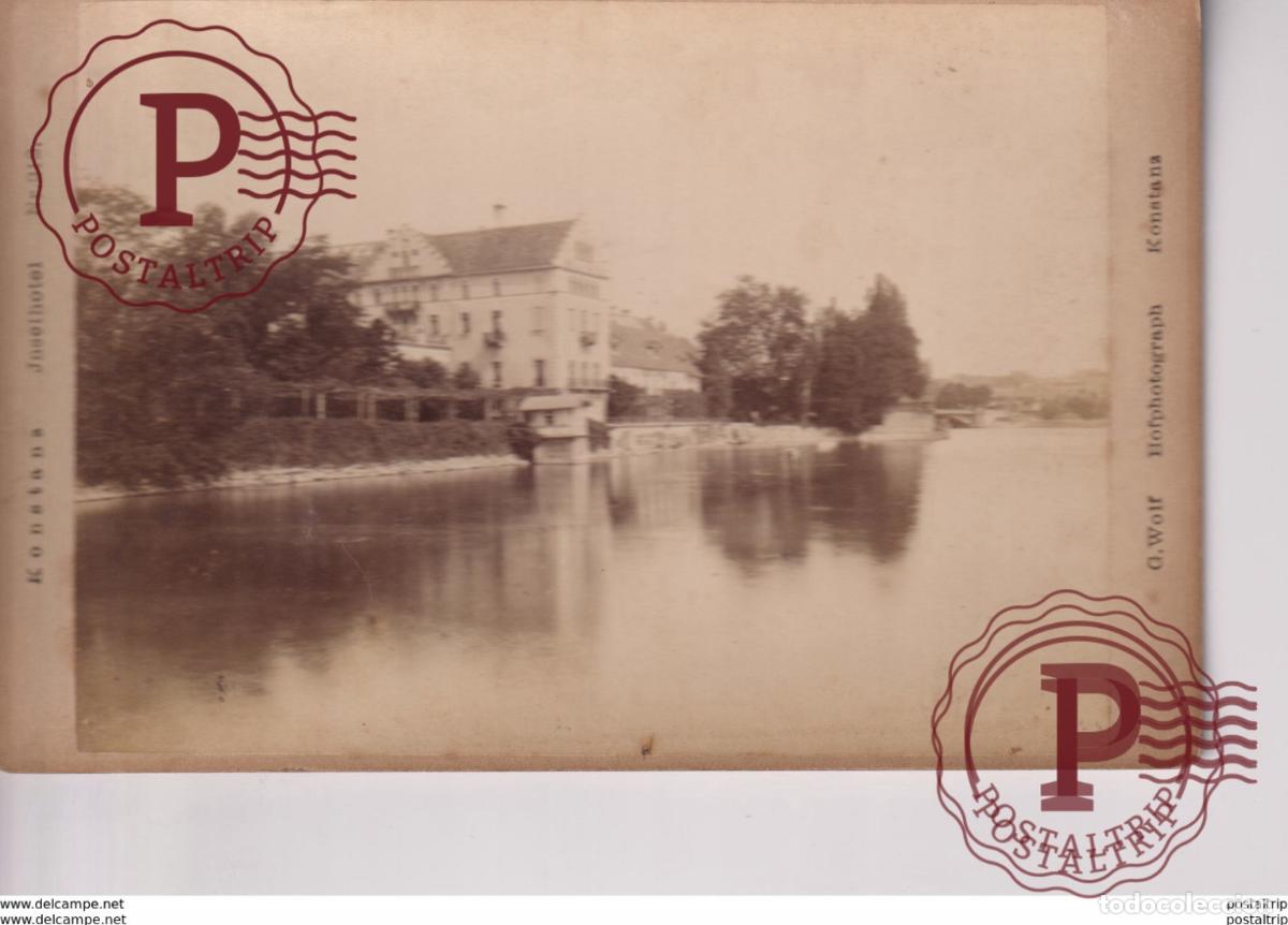 Fotograf&iacute;a antigua: INSELHOTEL KONSTANZ G WOLF HOFPHOTOGRAPH GERMANY ALLEMAGNE 16*10CM CABINET PHOTOGRAPHS