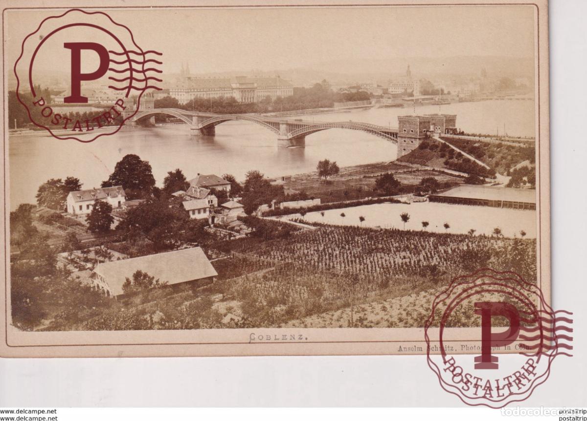 Fotograf&iacute;a antigua: COBLENZ ANSELM SCHMITZ PHOTOGRAPH IN COLN KOLN GERMANY DEUTSCHLAND 16*11CM CABINET PHOTOGRAPHS