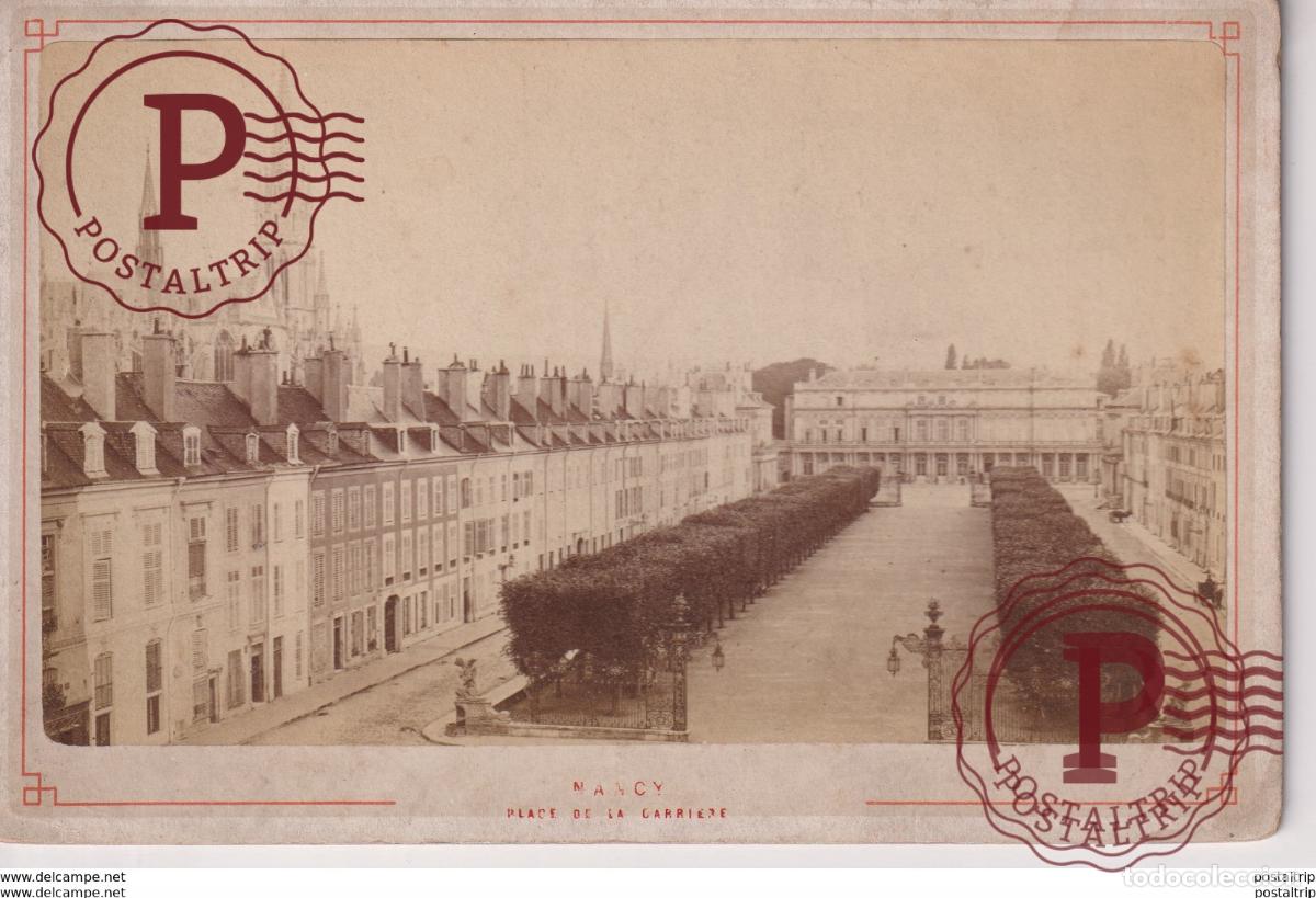 Fotograf&iacute;a antigua: NANCY PLACE DE LA CARRI&Egrave;RE [54] Meurthe et Moselle FRANCE 16*10CM CABINET PHOTOGRAPHS
