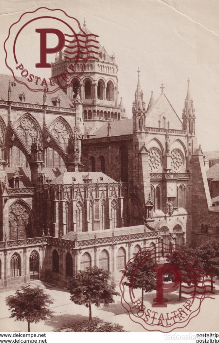 Fotograf&iacute;a antigua: STRASBOURG LA CATH&Eacute;DRALE STRASSBURG MUNSTER FRANCE 12*18CM