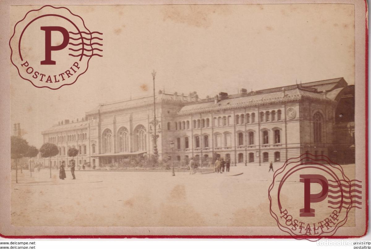 Alte Fotografie: NOUVELLE GARE DE STRASBOURG STRASBOURG STRASBURG STRASBURGO CHEMIN DE FER FRANCE 16*10CM CABINET P