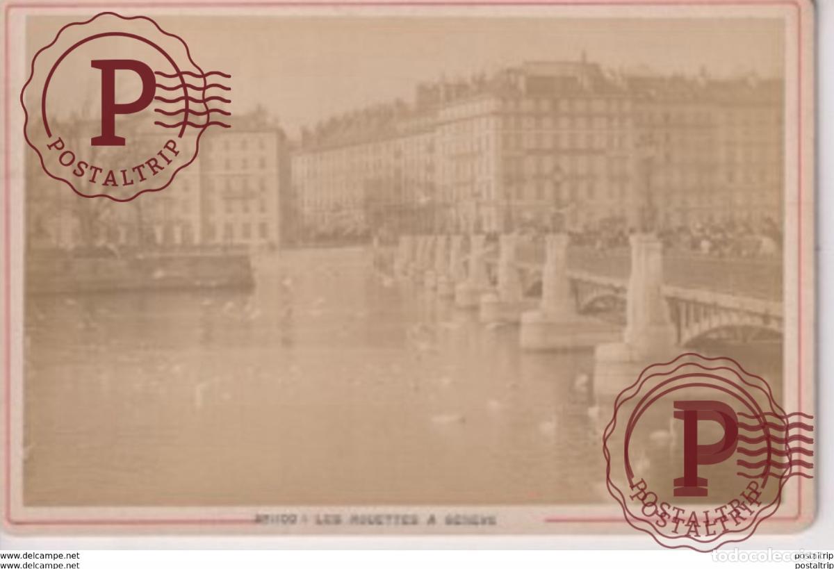 Antique Photography: PHOTOGRAPHIE GARCIN GENEVE LES MOUETTES A GEN&Egrave;VE SUISSE 16*10CM CABINET PHOTOGRAPHS