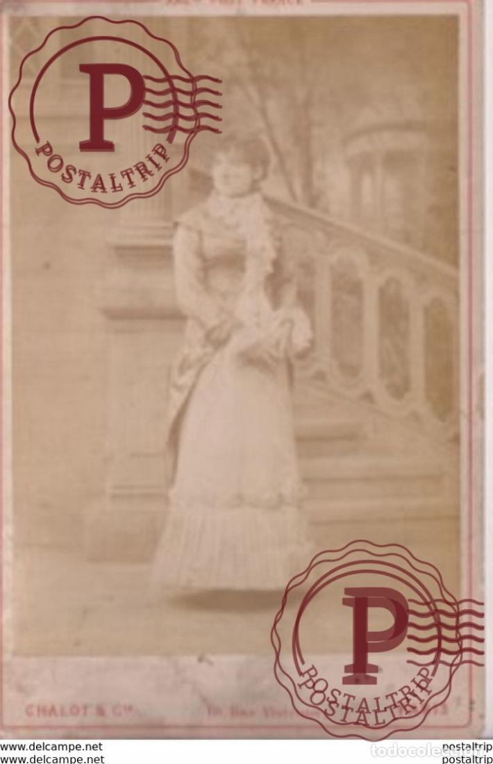 Fotograf&iacute;a antigua: CHALOT & CIE PARIS PHOT FRANCK PARIS 16*10CM CABINET PHOTOGRAPHS