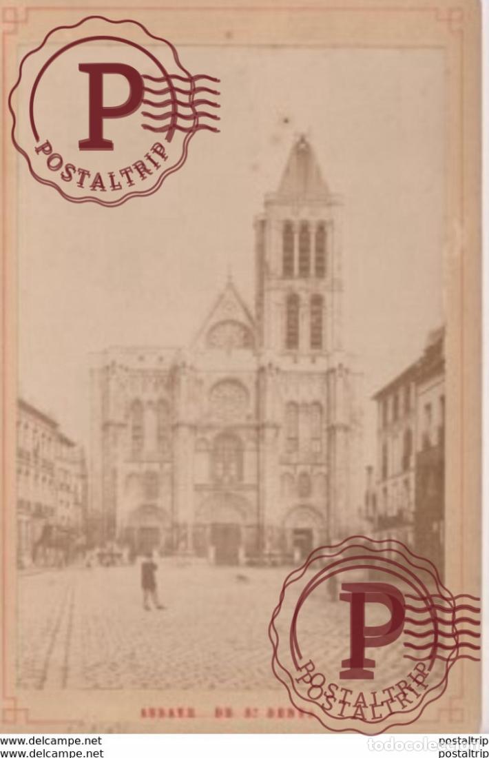 Fotograf&iacute;a antigua: PARIS ABBAYE DE ST DENYS 16*10CM CABINET PHOTOGRAPHS