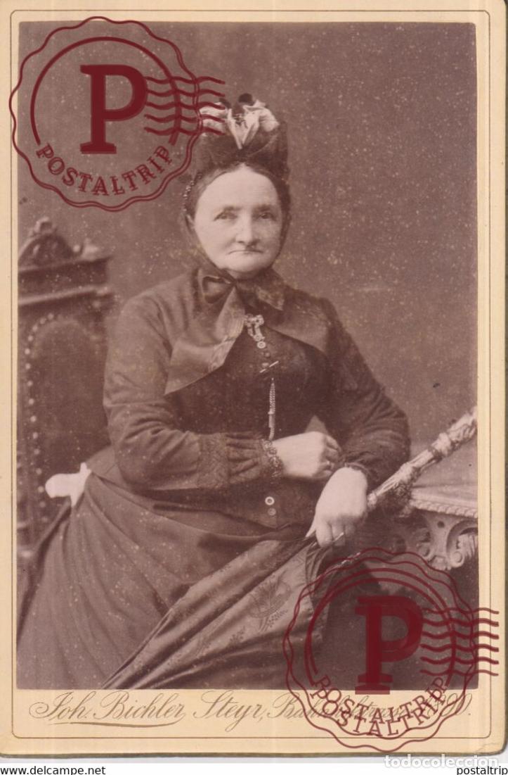 Fotograf&iacute;a antigua: JOHN BICHLER. STEYR. 1890. 16X10,5CM