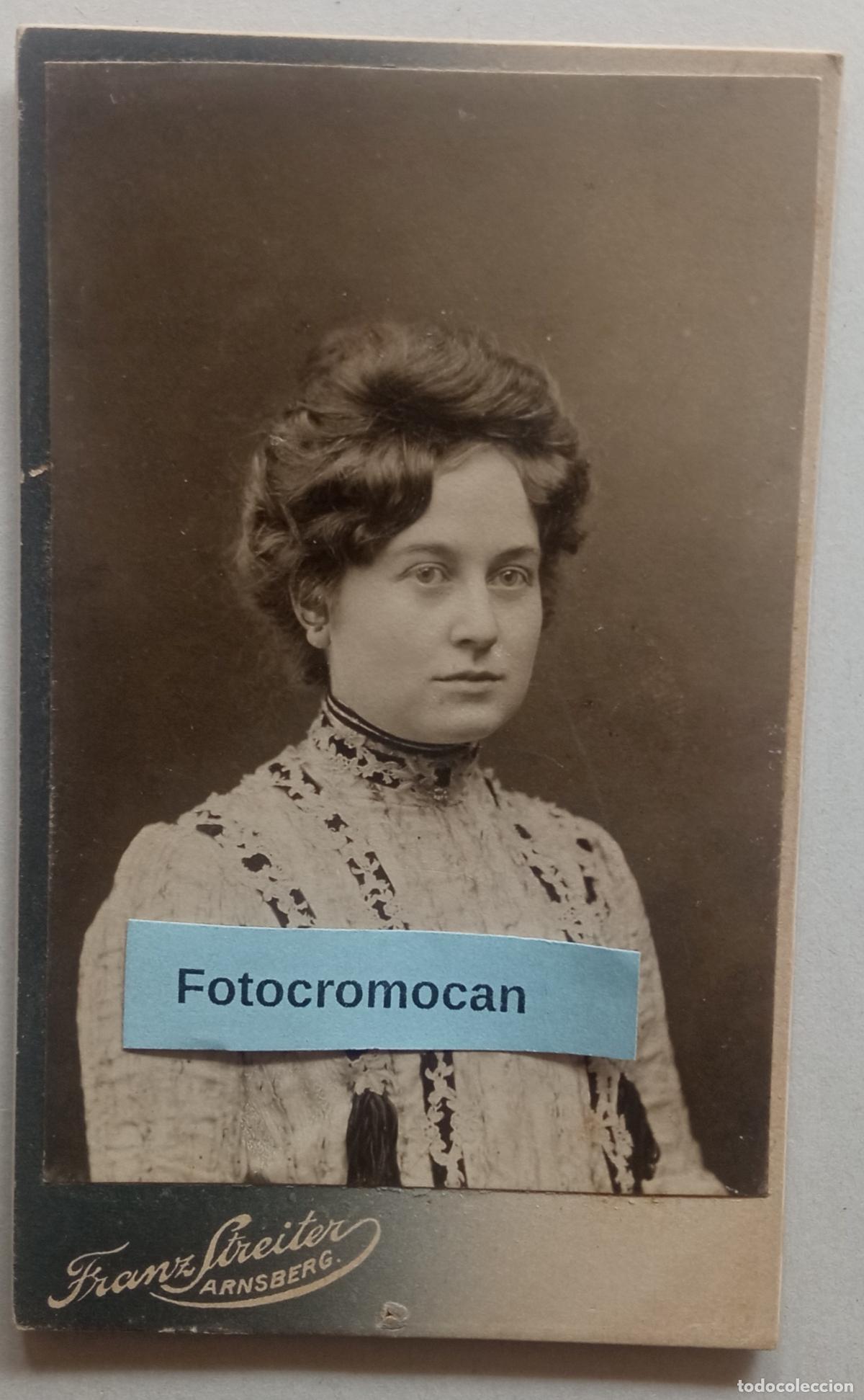 Fotograf&iacute;a antigua: CDV. FOT&Oacute;GRAFO. FRANZ STREITER. ARNSBERG