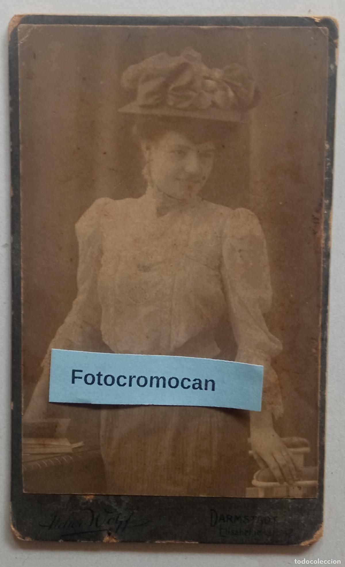 Fotograf&iacute;a antigua: CDV. FOT&Oacute;GRAFO. ATELIER WOLFF. DARMSTADT