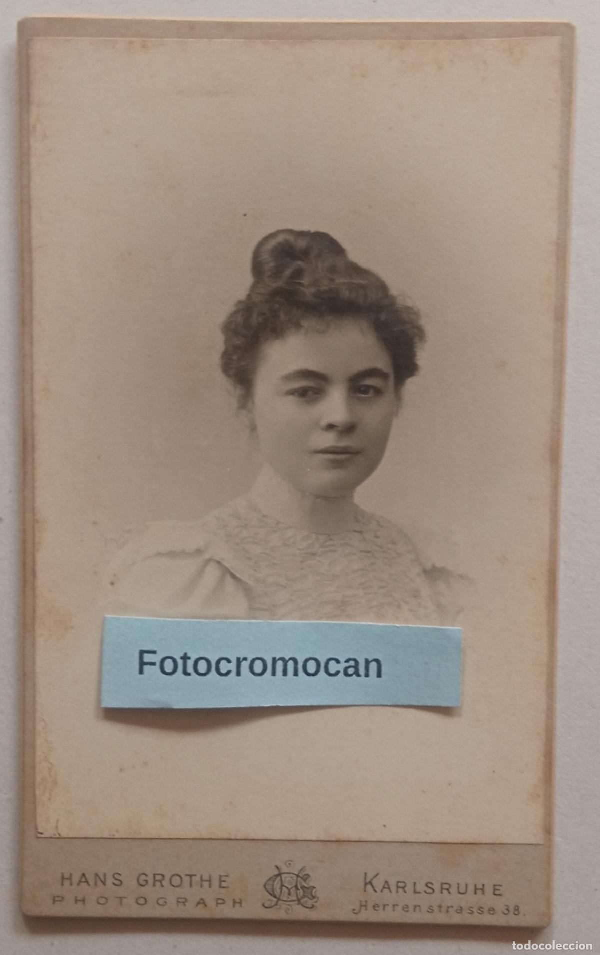 Fotograf&iacute;a antigua: CDV. FOT&Oacute;GRAFO. HANS GROTHE. KARLSRUHE