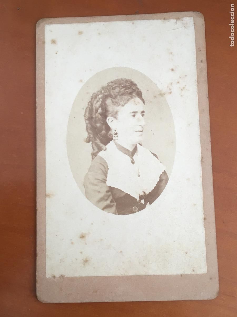Fotograf&iacute;a antigua: foto carta de visita original fotografo torron y german madrid
