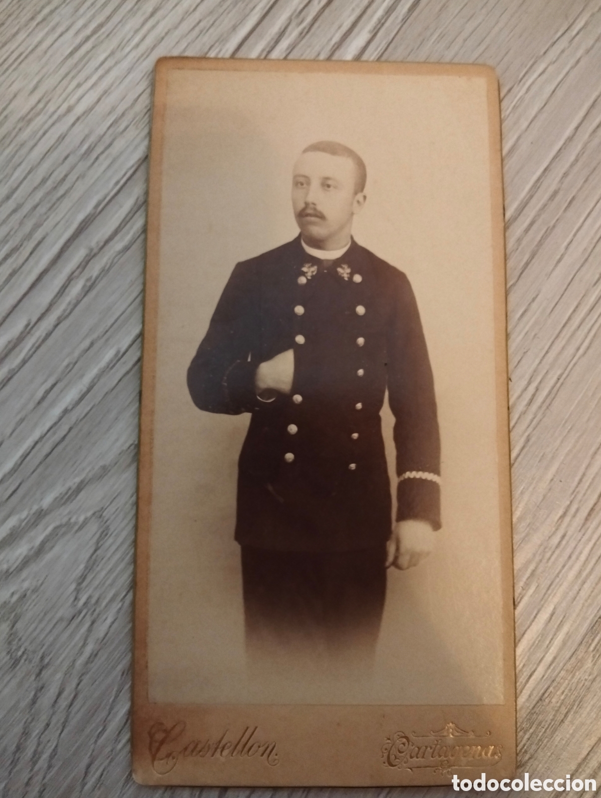 Fotograf&iacute;a antigua: Carte de visite Naufragio Reina Regente 1895