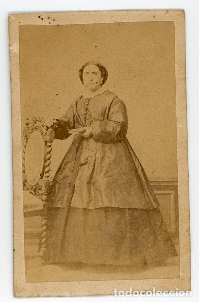 Photographie ancienne: CORU&Ntilde;A. SELLIER ET AVRILLON. GALICIA. CDV. RETRATO FEMENINO.