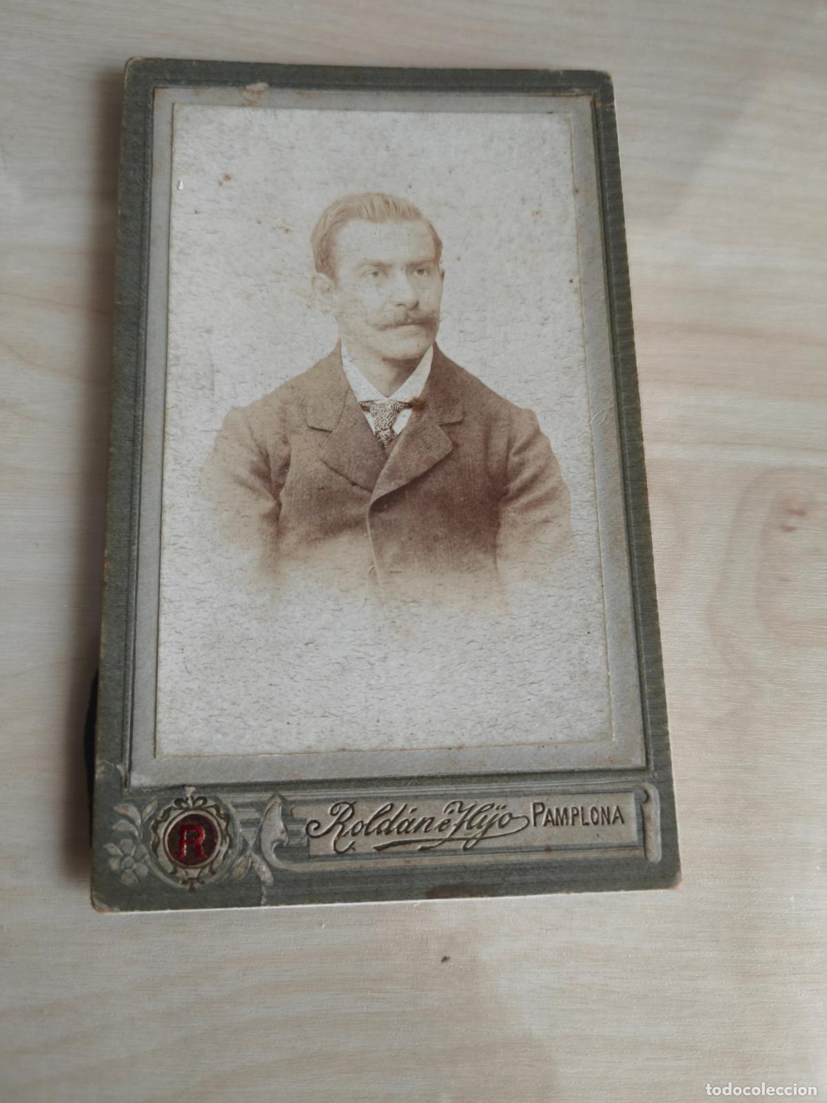 Fotografia antica: Retrato de caballero. Roldan e Hijo. Pamplona