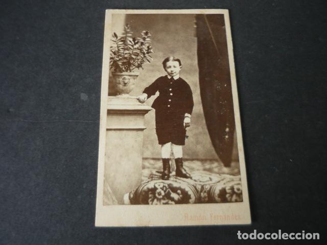 Antique Photography: CARTE DE VISITE RETRATO DE NI&Ntilde;O RAMON FERNANDEZ FOTOGRAFO BURGOS