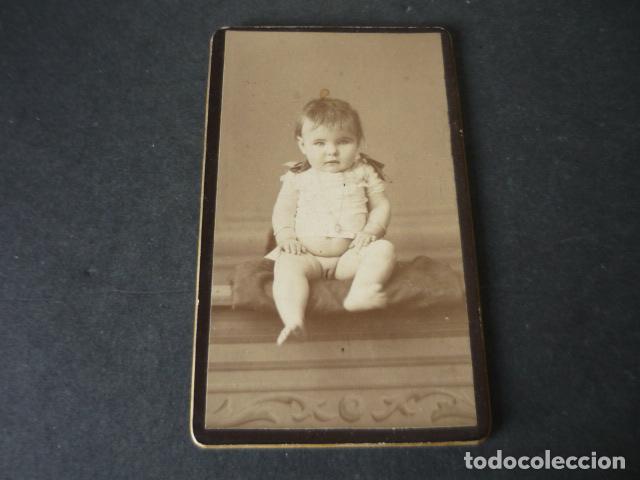 Fotograf&iacute;a antigua: CARTE DE VISITE RETRATO DE NI&Ntilde;O ZUASTI HERMANOS FOTOGRAFO BILBAO