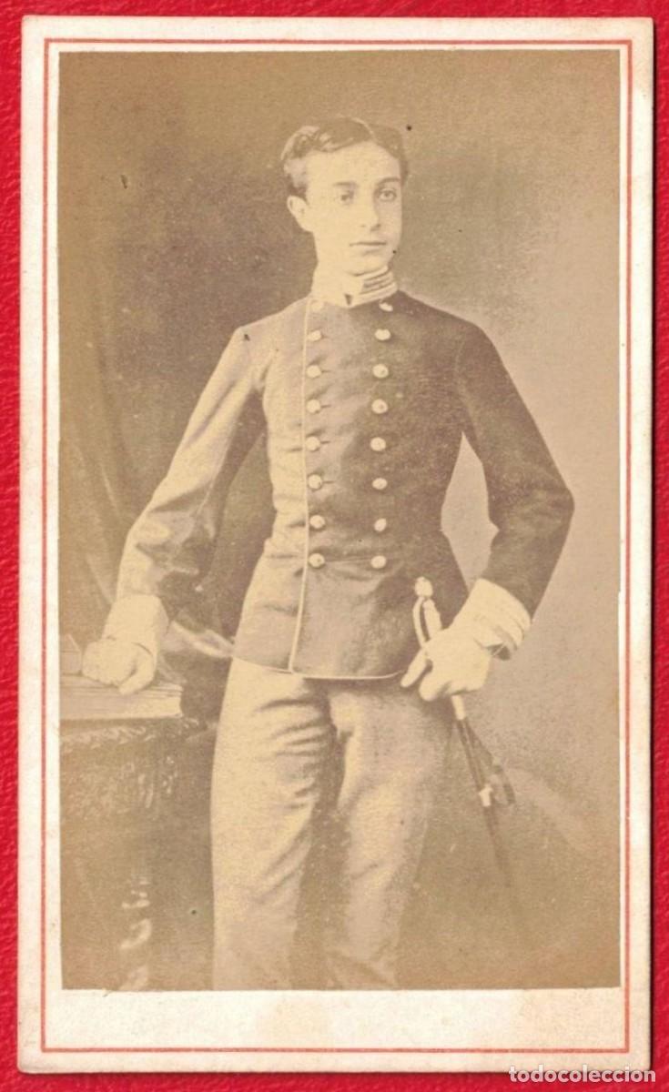 Fotograf&iacute;a antigua: Cadete Academia de Infanteria de Toledo - Albumina original - Fotografo desconocido - CDV