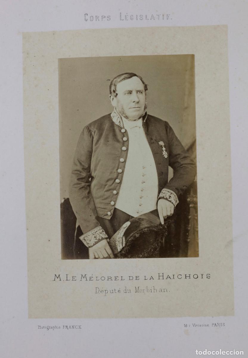 Fotografia antica: M. LE M&Eacute;LOREL DE LA HAICHOIS, DIPUTADO DE MORBIHAN, FOTO FRANCK, PAR&Iacute;S.