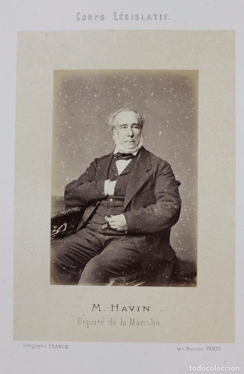 Fotografia antiga: M. HAVIN, DIPUTADO DE LA MANCHE, FOTO FRANCK, PAR&Iacute;S.
