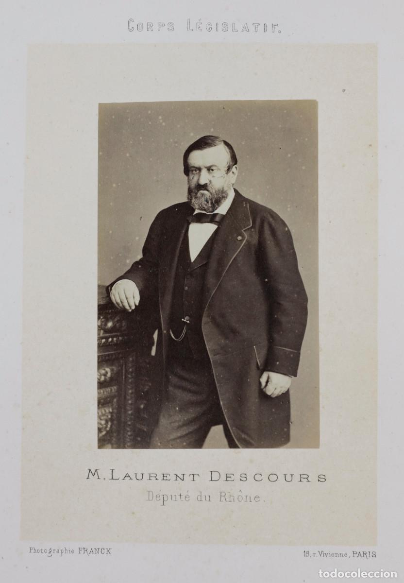 Fotografia antiga: M. LAURENT DESCOURS, DIPUTADO DE RHONE, FOTO FRANCK, PAR&Iacute;S.