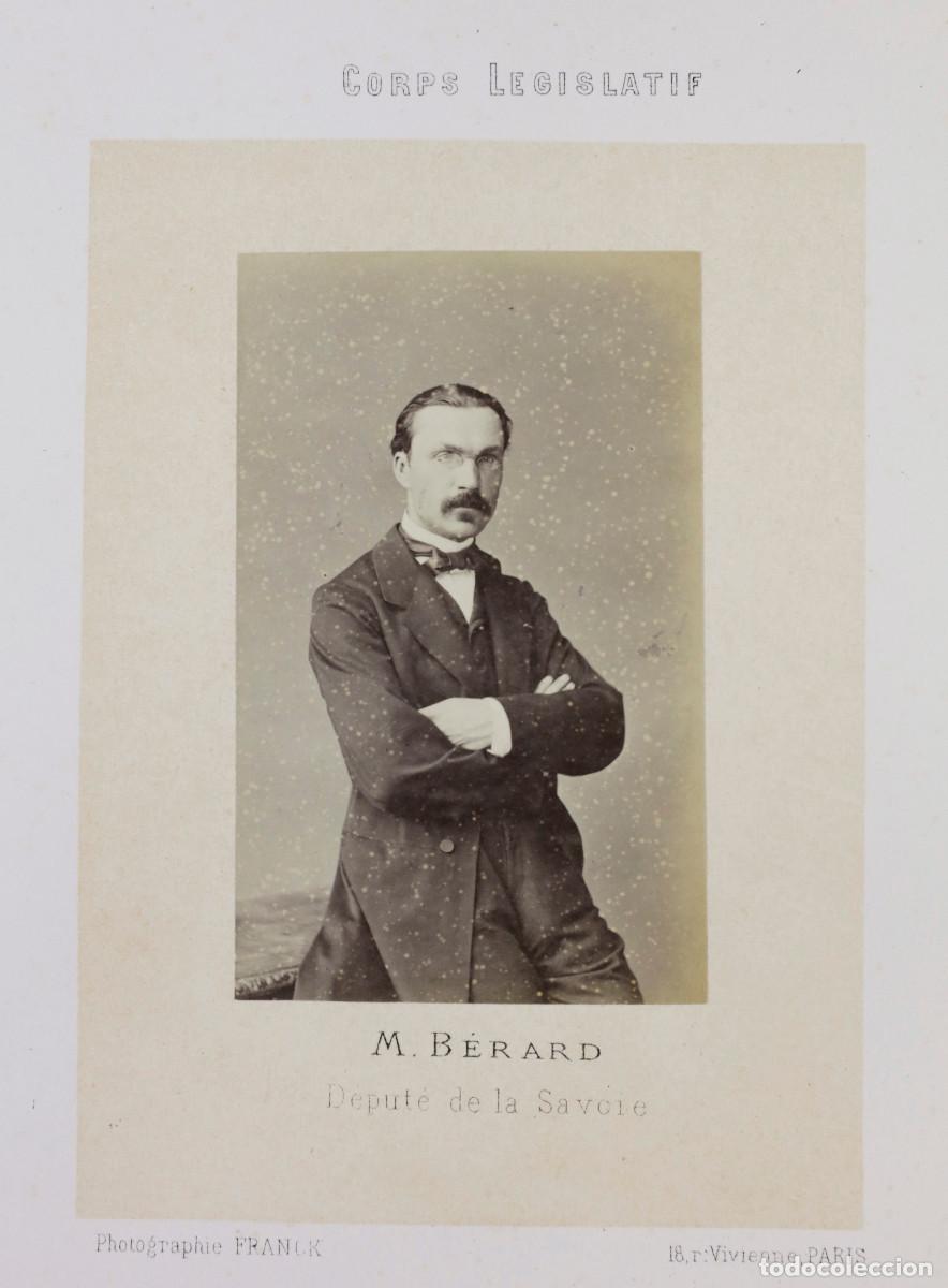 Antique Photography: M. B&Eacute;RARD, DIPUTADO DE LA SAVOIE, FOTO FRANCK, PAR&Iacute;S.