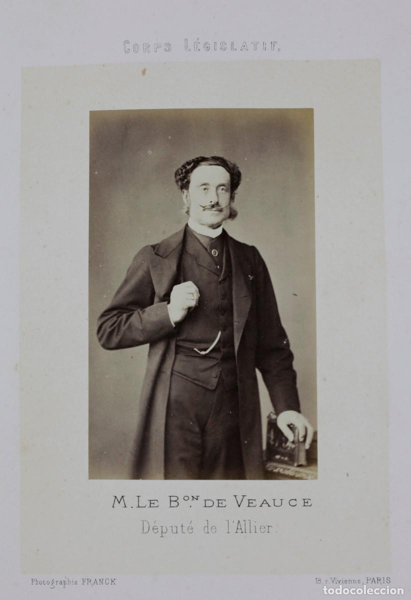 Fotograf&iacute;a antigua: M. LE BARON DE VEAUCE, DIPUTADO DE L'ALLIER, FOTO FRANCK, PAR&Iacute;S.