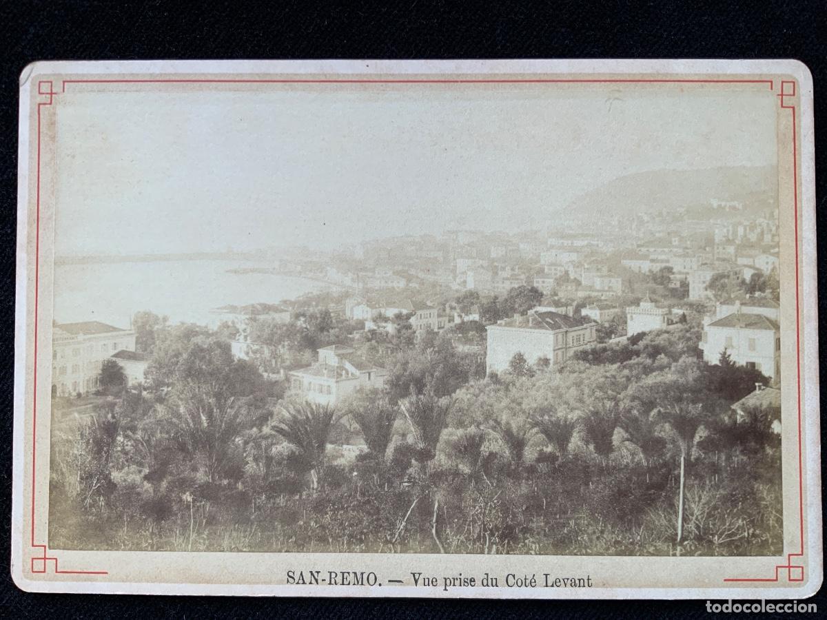 Fotograf&iacute;a antigua: Fotografia siglo XIX, san remo , costa de levante, cote levant, carte visite