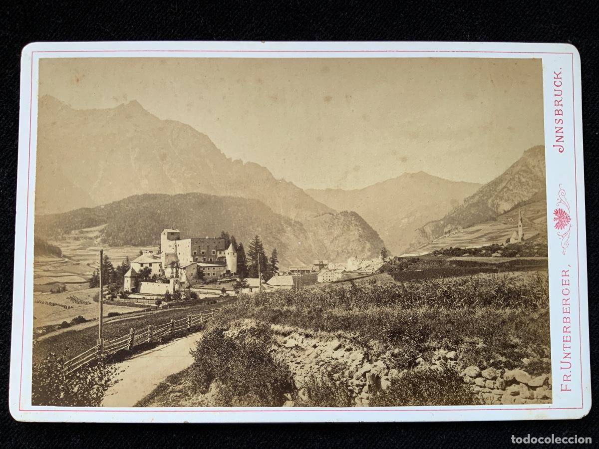 Fotograf&iacute;a antigua: Fotografia siglo XIX, nauders tirol, fr unterberger, innsbruck, carte visite.