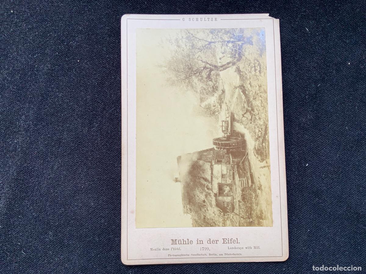 Fotograf&iacute;a antigua: Fotografia siglo XIX, hacia 1870, moulin dans eifel, 1799, c schultze, gesellschaft, berlin, carte.