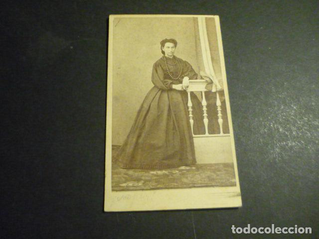 Fotograf&iacute;a antigua: CARTE DE VISITE RETRATO DE DAMA AZPARREN FOTOGRAFO BAYONA FRANCIA