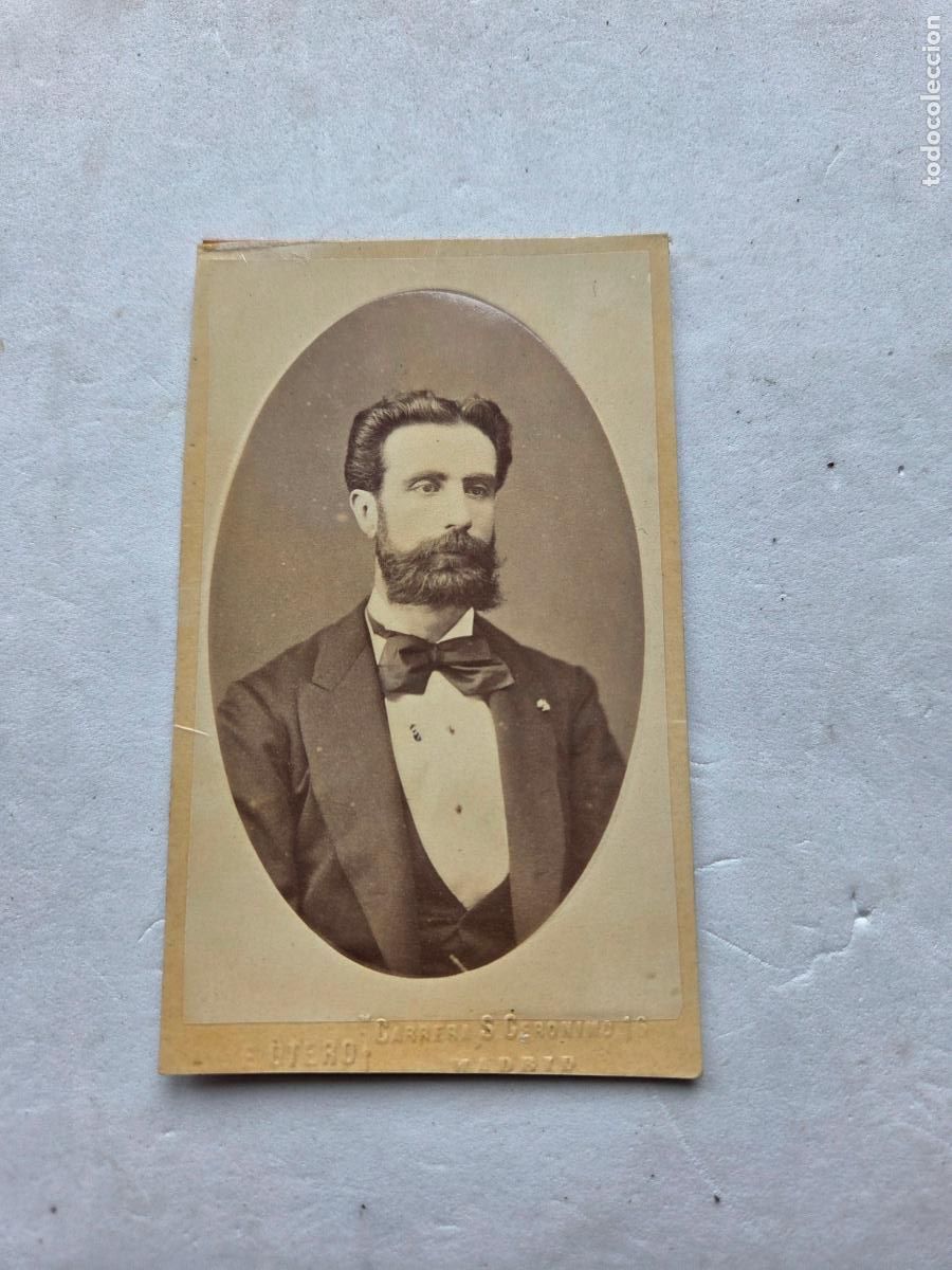 Fotograf&iacute;a antigua: FOTOGRAFO E . OTERO MADRID 6 X 10 CM ANTIGUA