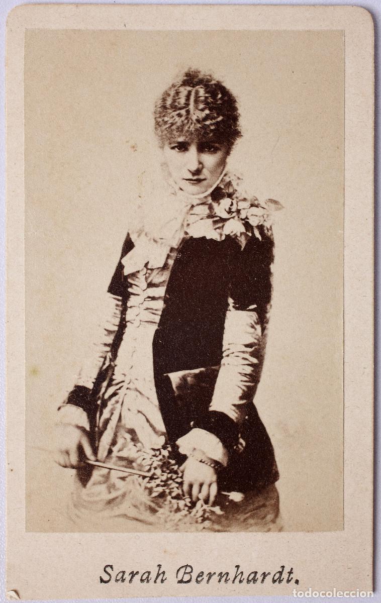 Fotograf&iacute;a antigua: Sarah Bernhardt CDV.