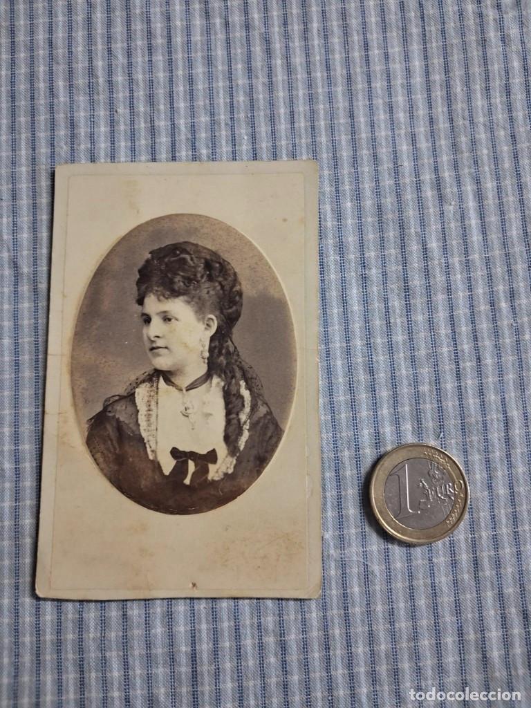 Fotograf&iacute;a antigua: Fotograf&iacute;a alb&uacute;mina Se&ntilde;ora. Carte de visite