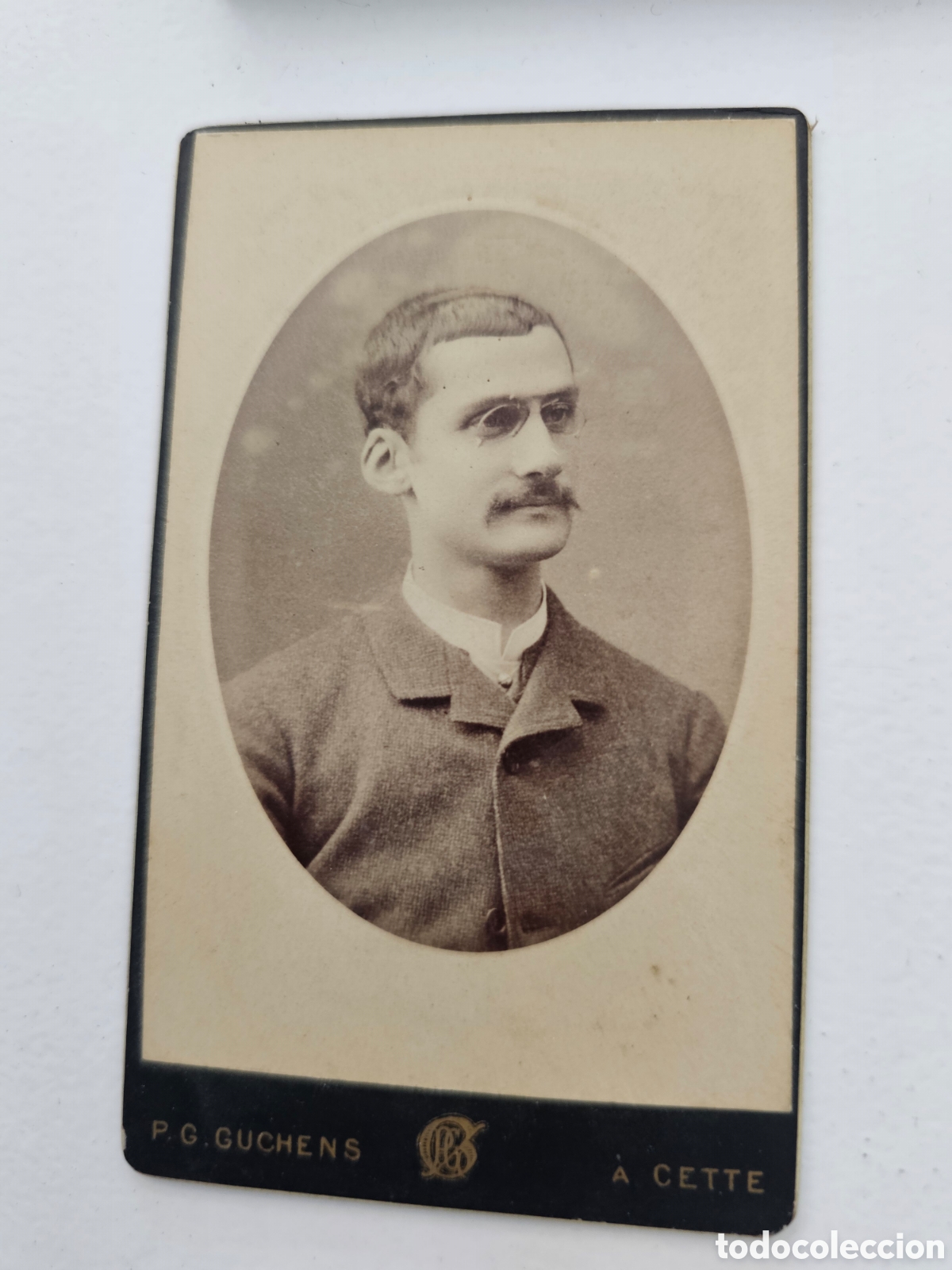 Fotograf&iacute;a antigua: Antigua Fotograf&iacute;a Carte de Visite (CDV) - P. Gabriel Guchens, S&egrave;te (Cette), Francia - S. XIX