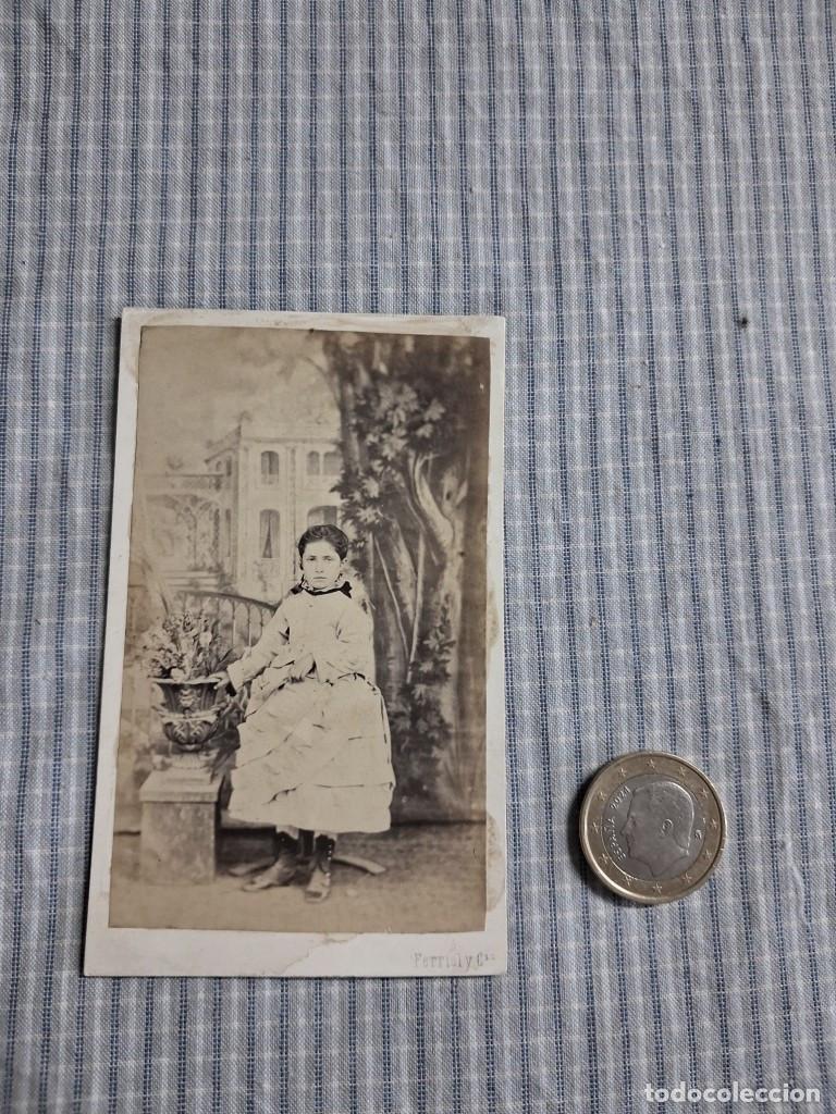 Fotograf&iacute;a antigua: Fotograf&iacute;a alb&uacute;mina Ni&ntilde;a. Carte de visite. Ferriol. Palafrugell