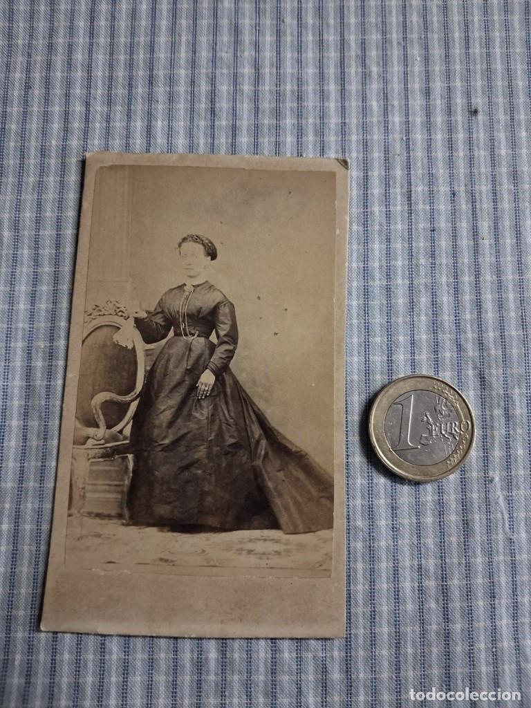 Fotograf&iacute;a antigua: Fotograf&iacute;a alb&uacute;mina Se&ntilde;ora. Carte de visite