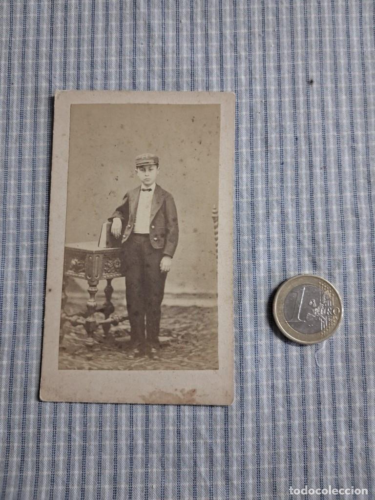 Fotograf&iacute;a antigua: Fotograf&iacute;a alb&uacute;mina Joven. Carte de visite. Gerona