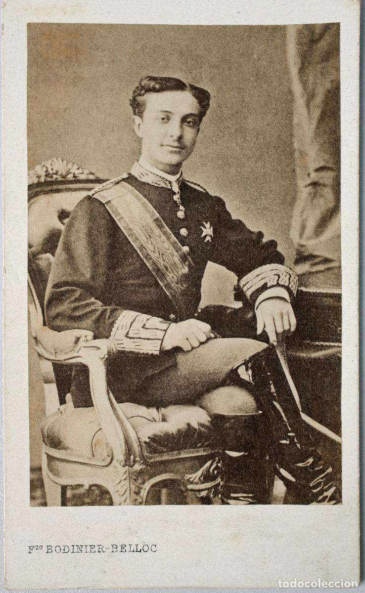 Fotograf&iacute;a antigua: ALFONSO XII, rey de Espa&ntilde;a. CDV.