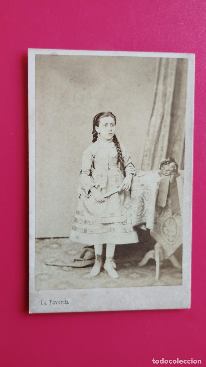 Fotograf&iacute;a antigua: LA FAVORITA.-CARTE DE VISITE.-FOTOGRAFIA ANTIGUA.-BARCELONA.-SIGLO XIX.