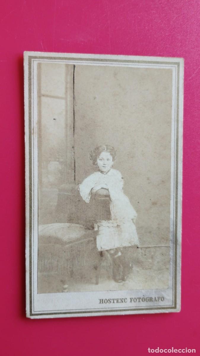 Fotograf&iacute;a antigua: HOSTENC.-FOTOGRAFO.-CARTE DE VISITE.-FOTOGRAFIA ANTIGUA.-BARCELONA.-SIGLO XIX.