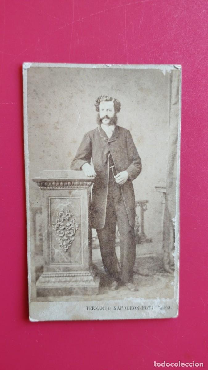 Fotograf&iacute;a antigua: FERNANDO NAPOLEON.-FOTOGRAFO.-CARTE DE VISITE.-FOTOGRAFIA ANTIGUA.-BARCELONA.-SIGLO XIX.